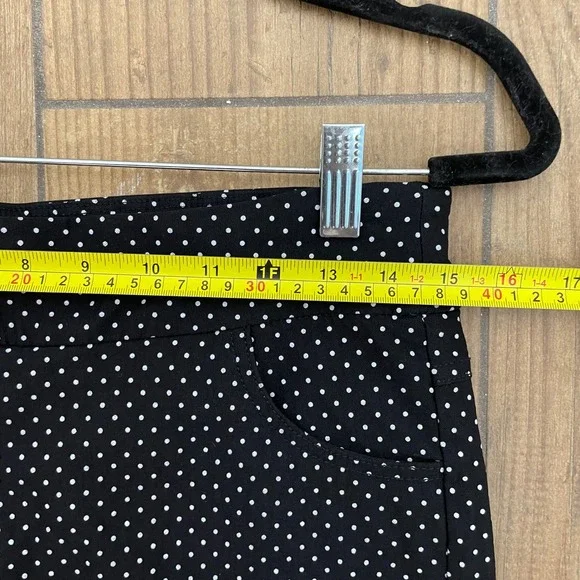 ATTYRE New York Skort Women 4 Black Polka Dot Stretch Mini Skirt Retro Classic - Picture 7 of 9